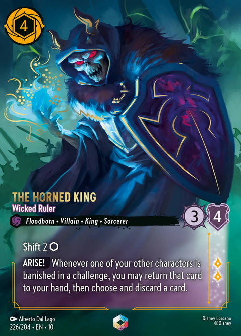 The Horned King - Wicked Ruler (010-226) - Set 10: Whispers in the Well - Disney Lorcana Enchanted
