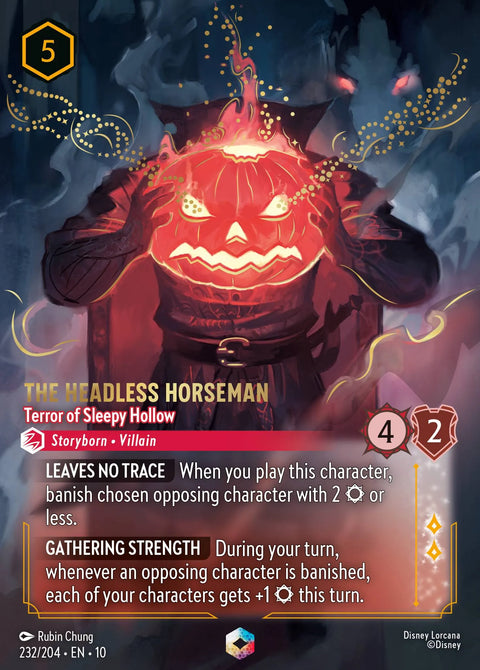 The Headless Horseman - Terror of Sleepy Hollow (010-232) - Set 10: Whispers in the Well - Disney Lorcana Enchanted