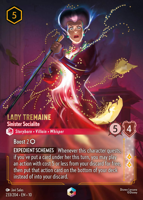 Lady Tremaine - Sinister Socialite (010-233) - Set 10: Whispers in the Well - Disney Lorcana Enchanted