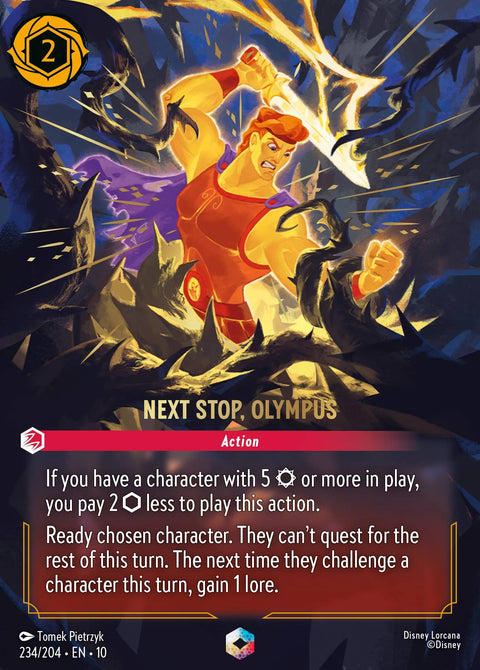 Next Stop, Olympus (010-234) - Set 10: Whispers in the Well - Disney Lorcana Enchanted