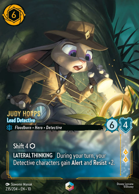 Judy Hopps - Lead Detective (010-235) - Set 10: Whispers in the Well - Disney Lorcana Enchanted