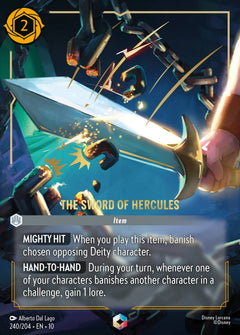 The Sword of Hercules (010-240) - Set 10: Whispers in the Well - Disney Lorcana Enchanted