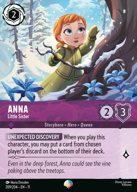 Anna - Little Sister (011-209) - Set 11: Winterspell - Disney Lorcana Epic