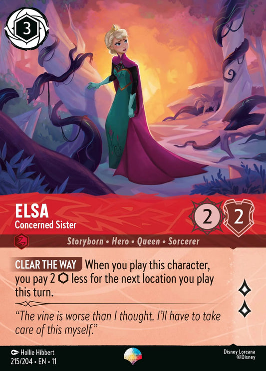 Elsa - Concerned Sister (011-215) - Set 11: Winterspell - Disney Lorcana Epic