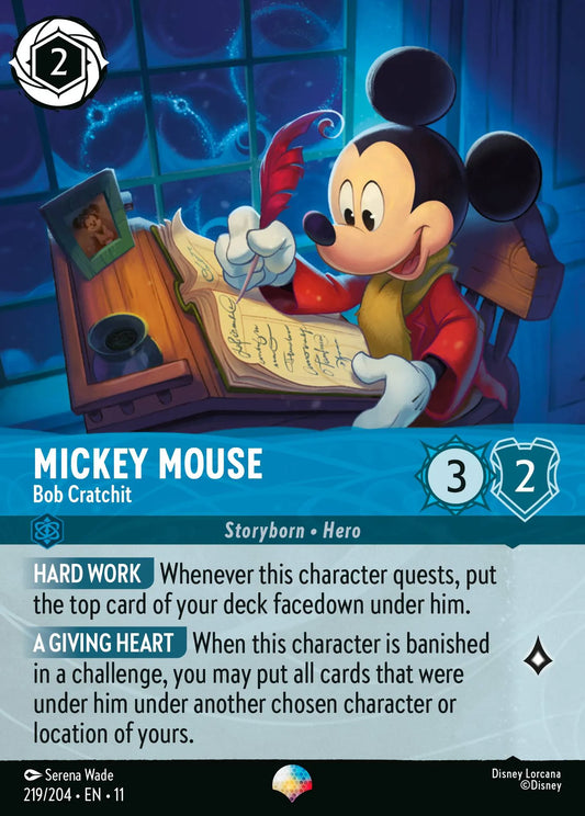 Mickey Mouse - Bob Cratchit (011-219) - Set 11: Winterspell - Disney Lorcana Epic