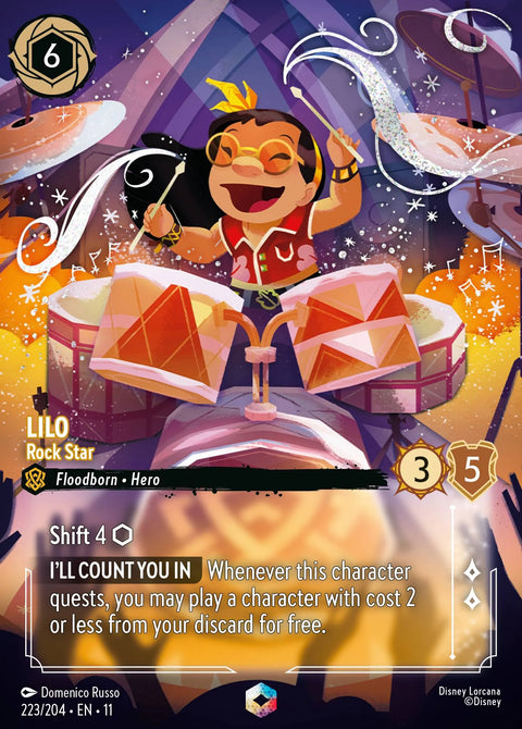 Lilo - Rock Star (011-223) - Set 11: Winterspell - Disney Lorcana Enchanted