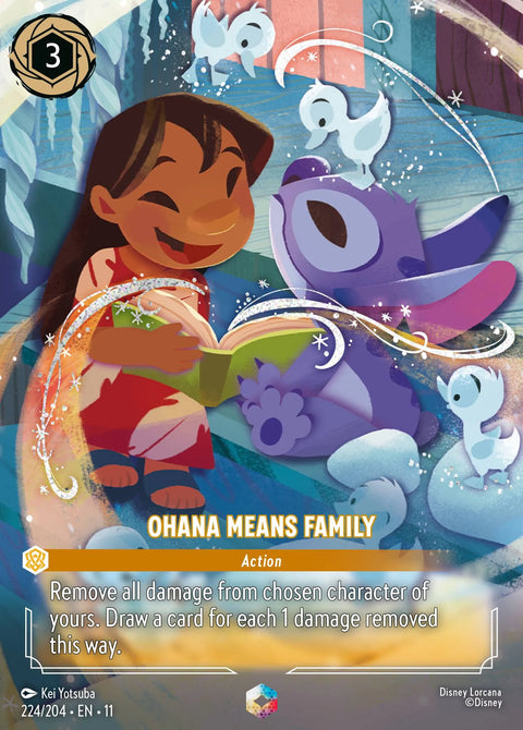 Ohana Means Family (011-224) - Set 11: Winterspell - Disney Lorcana Enchanted