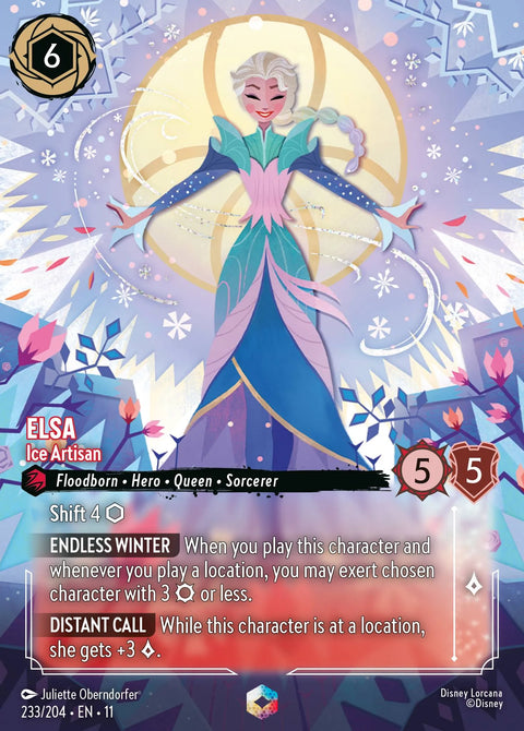 Elsa - Ice Artisan (011-233) - Set 11: Winterspell - Disney Lorcana Enchanted