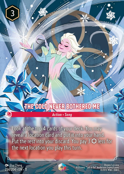 The Cold Never Bothered Me (011-234) - Set 11: Winterspell - Disney Lorcana Enchanted