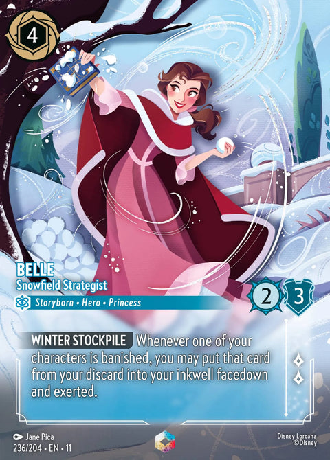 Belle - Snowfield Strategist (011-236) - Set 11: Winterspell - Disney Lorcana Enchanted