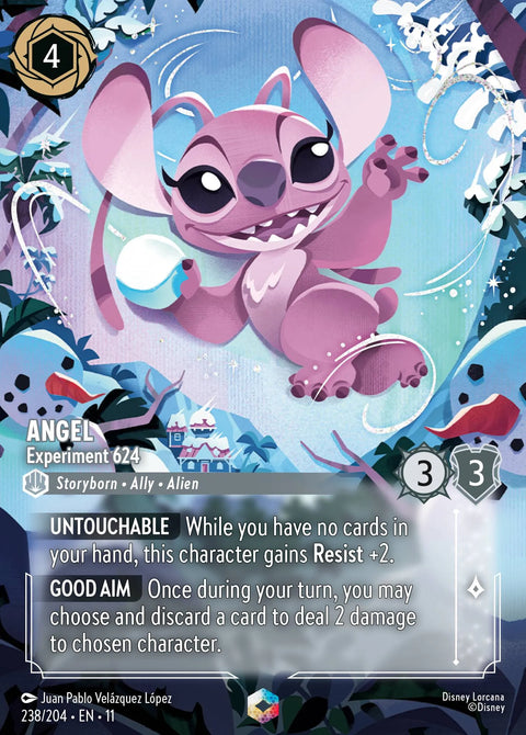 Angel - Experiment 624 (011-238) - Set 11: Winterspell - Disney Lorcana Enchanted