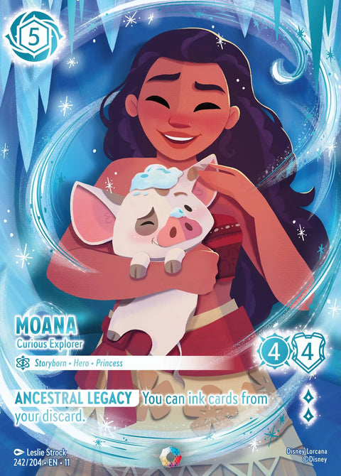 Moana - Curious Explorer (011-242) - Set 11: Winterspell - Disney Lorcana Iconic