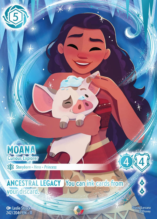 Moana - Curious Explorer (011-242) - Set 11: Winterspell - Disney Lorcana Iconic