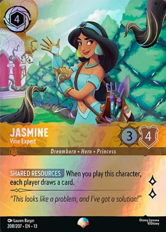 Jasmine - Vine Expert (013-208) - Set 13: Attack of the Vine! - Disney Lorcana Epic