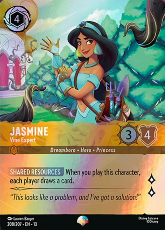Jasmine - Vine Expert (013-208) - Set 13: Attack of the Vine! - Disney Lorcana Epic