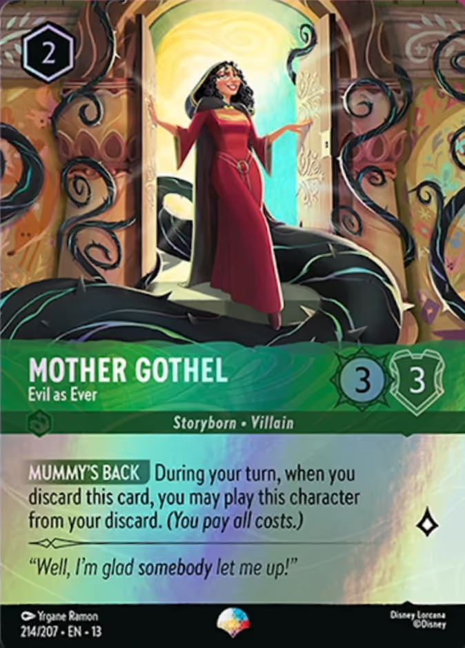 Mother Gothel - Evil as Ever (013-214) - Set 13: Attack of the Vine! - Disney Lorcana Epic