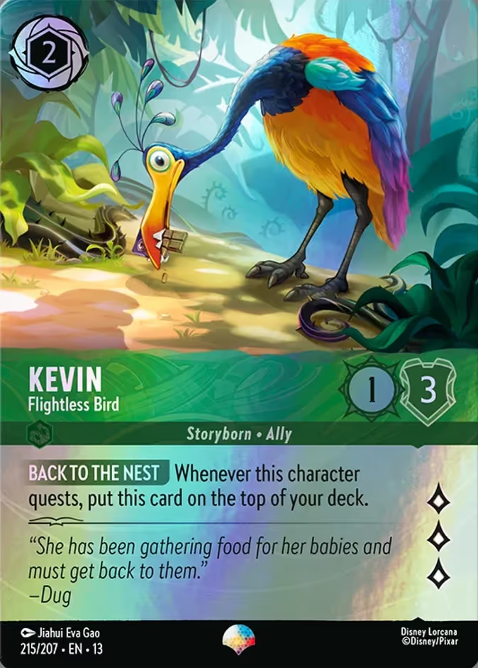 Kevin - Flightless Bird (013-215) - Set 13: Attack of the Vine! - Disney Lorcana Epic