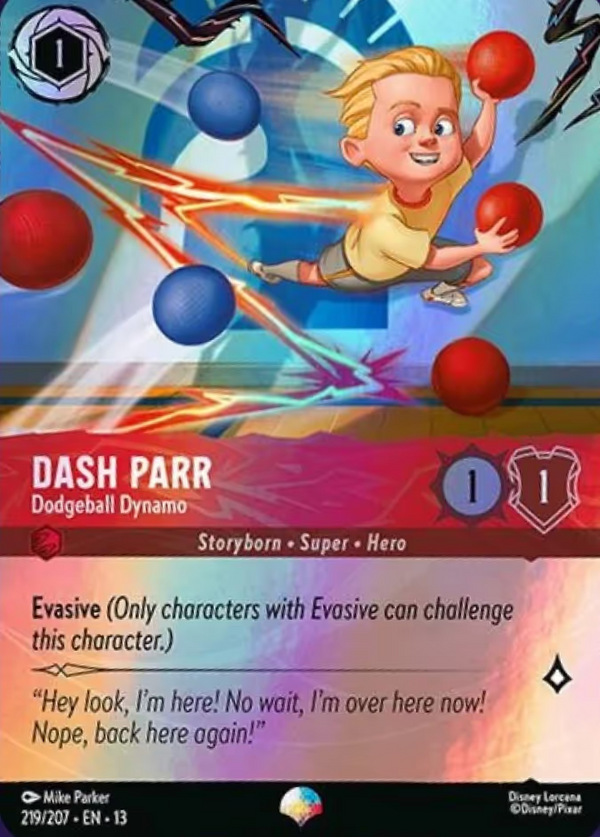 Dash Parr - Dodgeball Dynamo (013-219) - Set 13: Attack of the Vine! - Disney Lorcana Epic