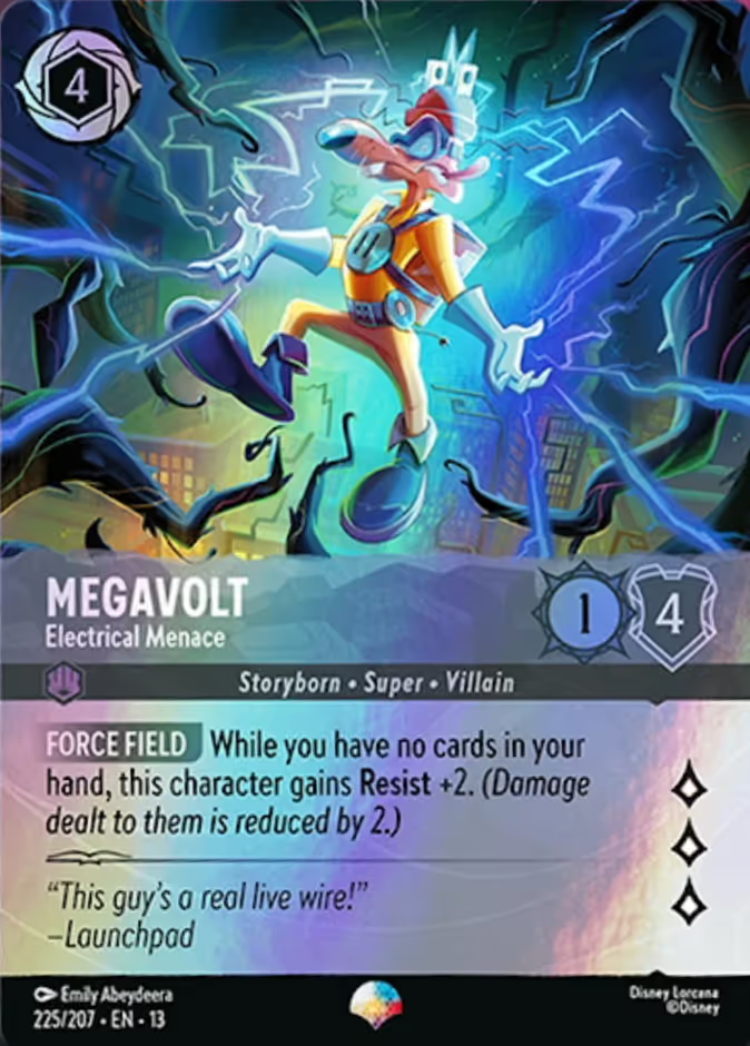 Megavolt - Electrical Menace (013-225) - Set 13: Attack of the Vine! - Disney Lorcana Epic