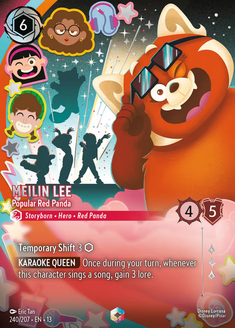 Meilin Lee - Popular Red Panda (013-240) - Set 13: Attack of the Vine! - Disney Lorcana Enchanted