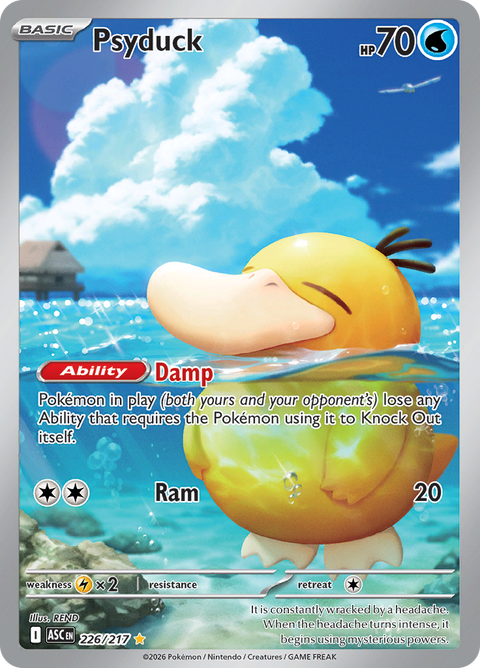 Psyduck 226/217 from Ascended Heroes (ASC) - Illustration Rare English Pokémon TCG single card