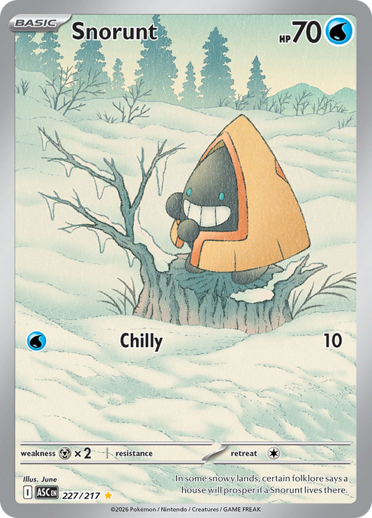Snorunt 227/217 from Ascended Heroes (ASC) - Illustration Rare English Pokémon TCG single card