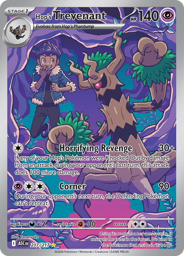 Hop's Trevenant 237/217 from Ascended Heroes (ASC) - Illustration Rare English Pokémon TCG single card