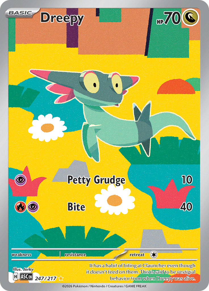 Dreepy 247/217 from Ascended Heroes (ASC) - Illustration Rare English Pokémon TCG single card