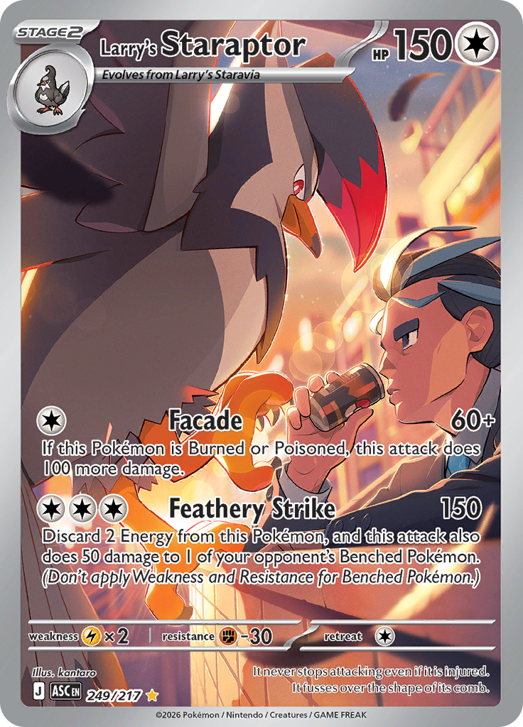 Larry's Staraptor 249/217 from Ascended Heroes (ASC) - Illustration Rare English Pokémon TCG single card