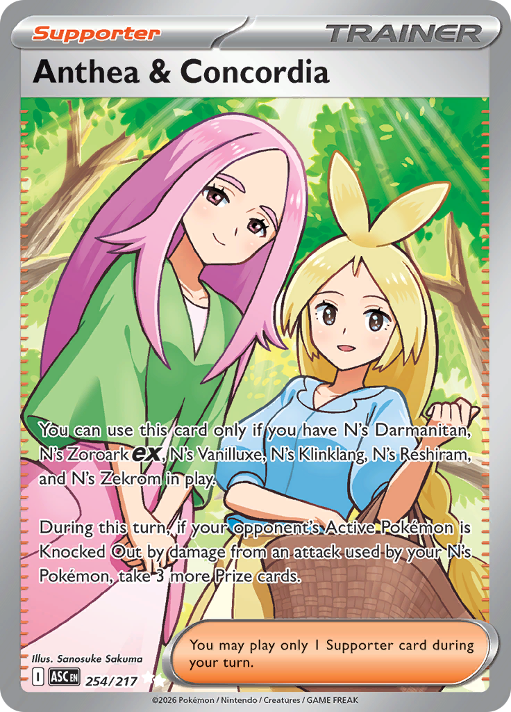Anthea & Concordia 254/217 from Ascended Heroes (ASC) - Ultra Rare English Pokémon TCG single card
