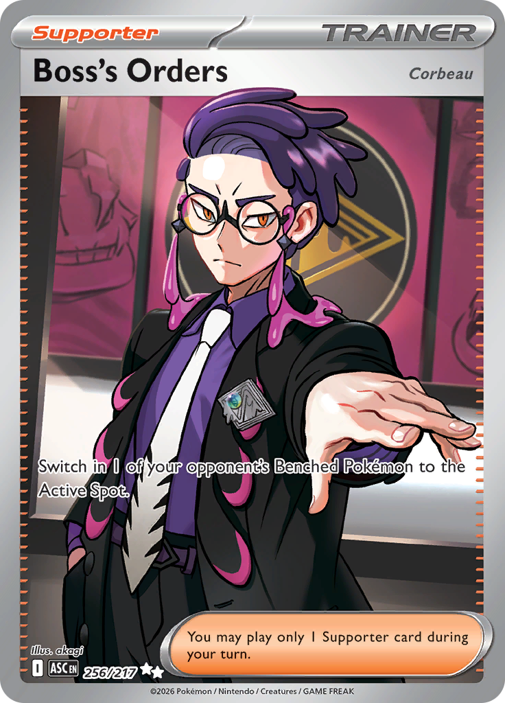 Boss's Orders 256/217 from Ascended Heroes (ASC) - Ultra Rare English Pokémon TCG single card
