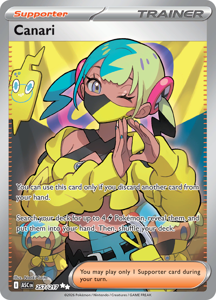 Canari 257/217 from Ascended Heroes (ASC) - Ultra Rare English Pokémon TCG single card