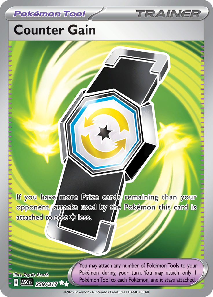 Counter Gain 259/217 from Ascended Heroes (ASC) - Ultra Rare English Pokémon TCG single card