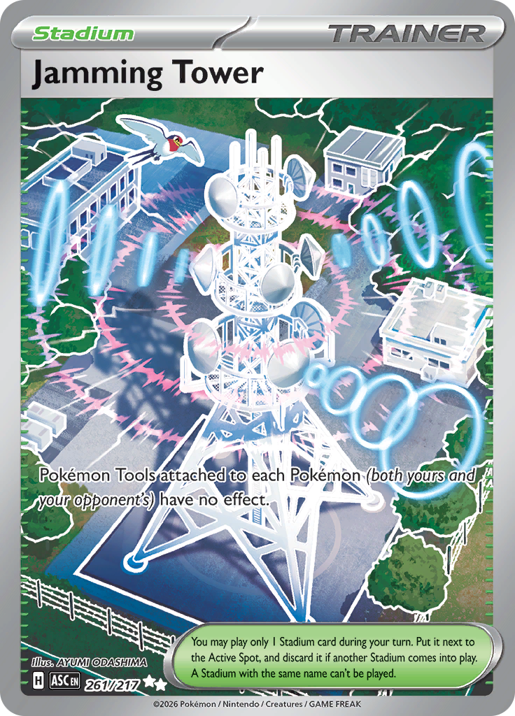 Jamming Tower 261/217 from Ascended Heroes (ASC) - Ultra Rare English Pokémon TCG single card