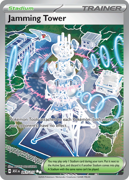 Jamming Tower 261/217 from Ascended Heroes (ASC) - Ultra Rare English Pokémon TCG single card