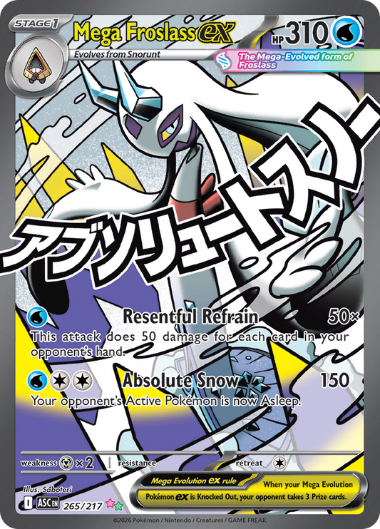 Mega Froslass ex 265/217 from Ascended Heroes (ASC) - English Pokémon TCG single card