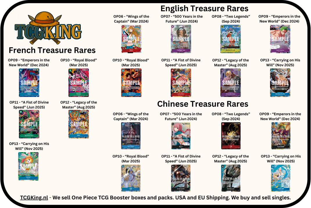 One Piece TR Cards | Treasure Rare (TR) Cards – TCGKing.nl