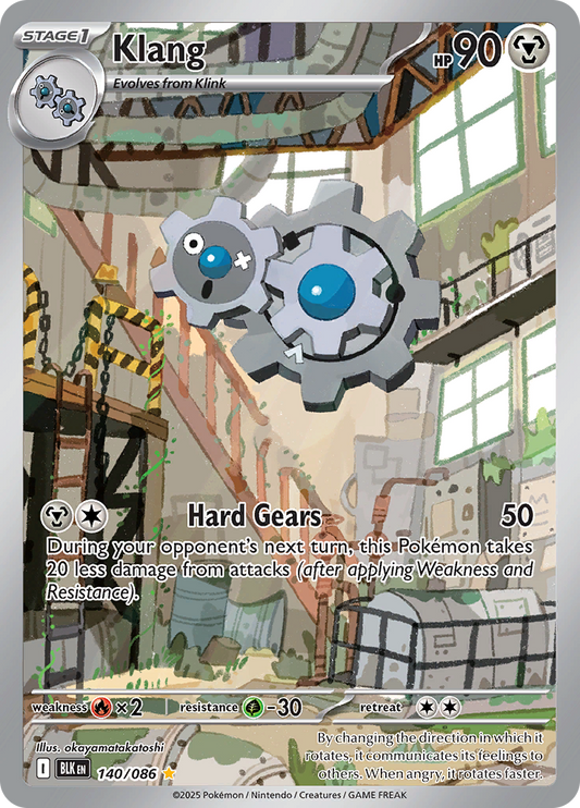 Klang 140/086 from Black Bolt (BLK) - Illustration Rare English Pokémon TCG single card