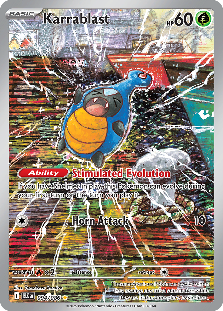 Karrablast 094/086 from Black Bolt (BLK) - Illustration Rare English Pokémon TCG single card