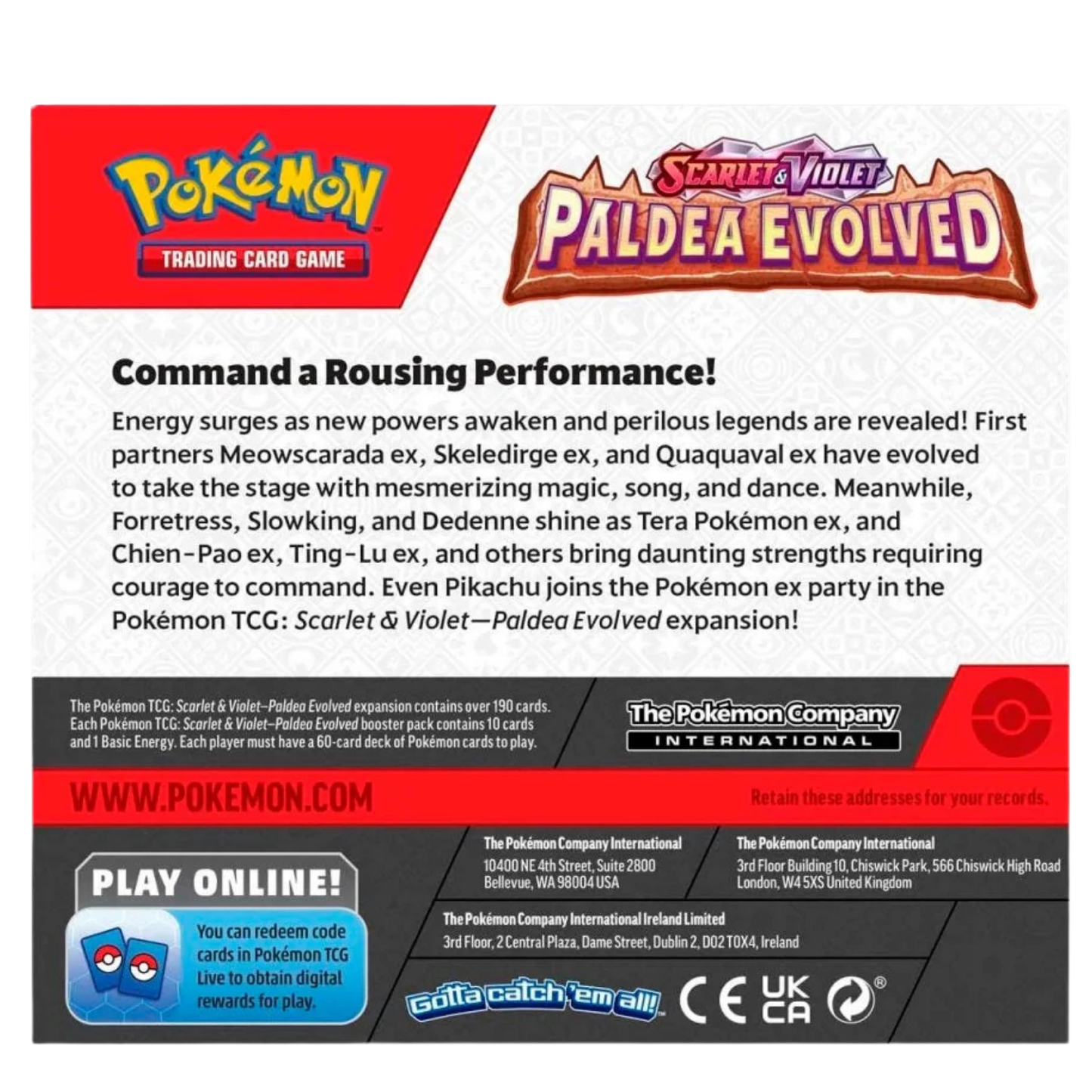 Pokémon TCG: Paldea Evolved (PAL) Booster Box - English