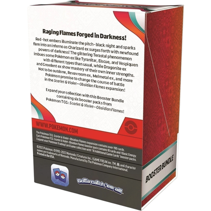 Pokémon TCG: Obsidian Flames (OBF) Booster Bundle - English, back view