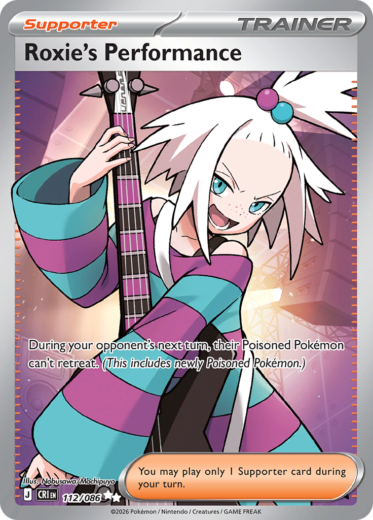 Roxie's Performance 112/086 from Chaos Rising (CRI) - Ultra Rare English Pokémon TCG single card