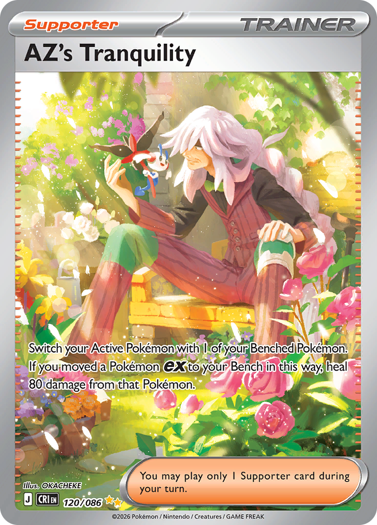 AZ's Tranquility 120/086 from Chaos Rising (CRI) - Special Illustration Rare English Pokémon TCG single card