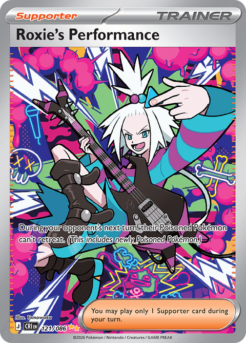Roxie's Performance 121/086 from Chaos Rising (CRI) - Special Illustration Rare English Pokémon TCG single card