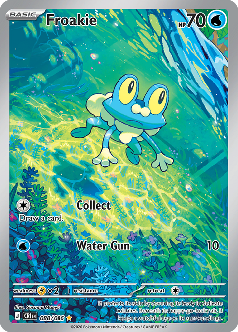 Froakie 088/086 from Chaos Rising (CRI) - Illustration Rare English Pokémon TCG single card