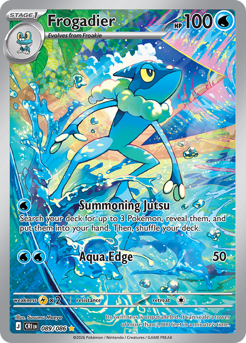 Frogadier 089/086 from Chaos Rising (CRI) - Illustration Rare English Pokémon TCG single card