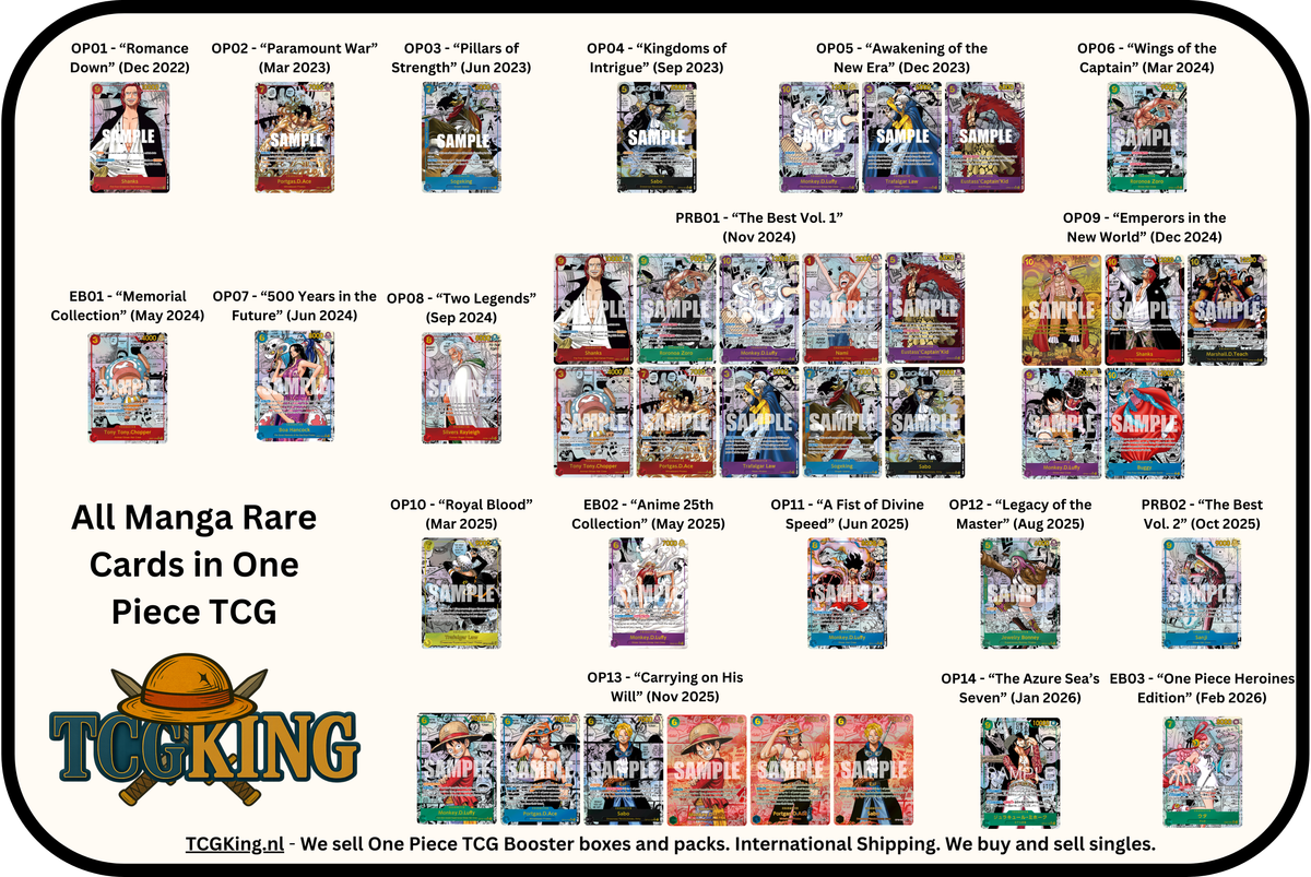 All Rares Manga Rare Index – TCGKing.nl