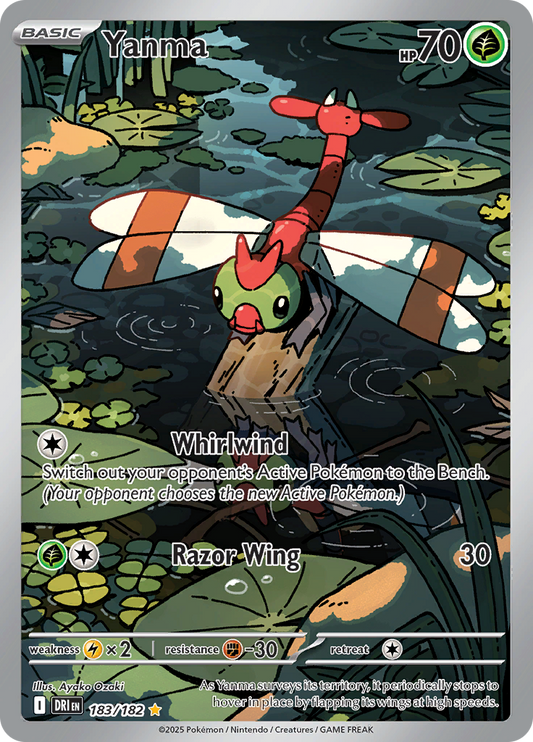 Yanma 183/182 from Destined Rivals (DRI) - Illustration Rare English Pokémon TCG single card