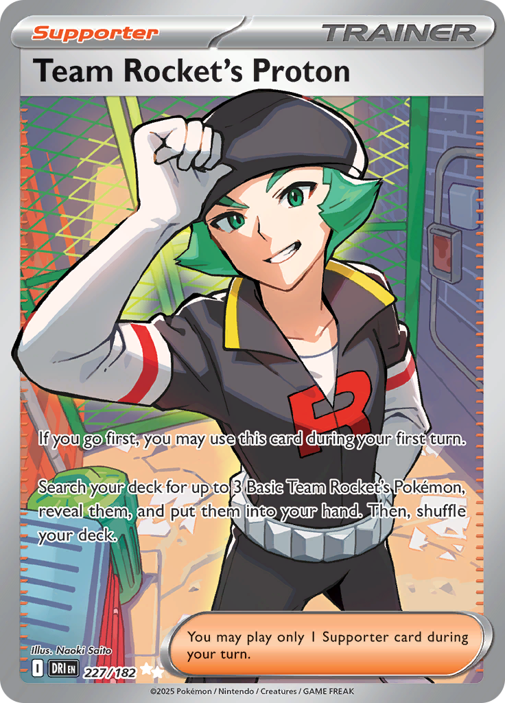 Team Rocket's Proton 227/182 from Destined Rivals (DRI) - Ultra Rare English Pokémon TCG single card