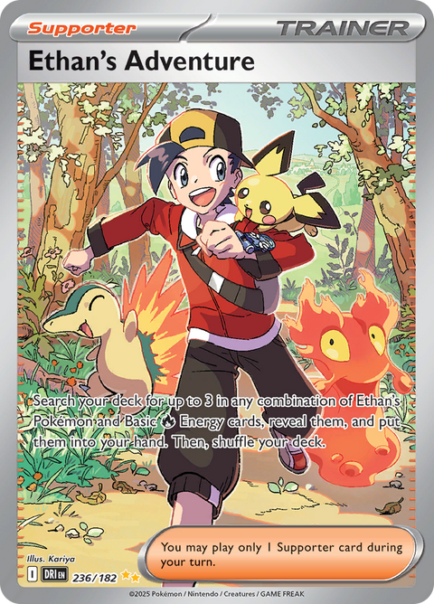 Ethan's Adventure 236/182 from Destined Rivals (DRI) - Special Illustration Rare English Pokémon TCG single card